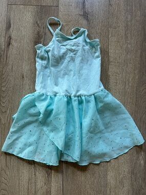 Girls Light Teal Sparkle Dance Bodysuit Dress- ballet bundle